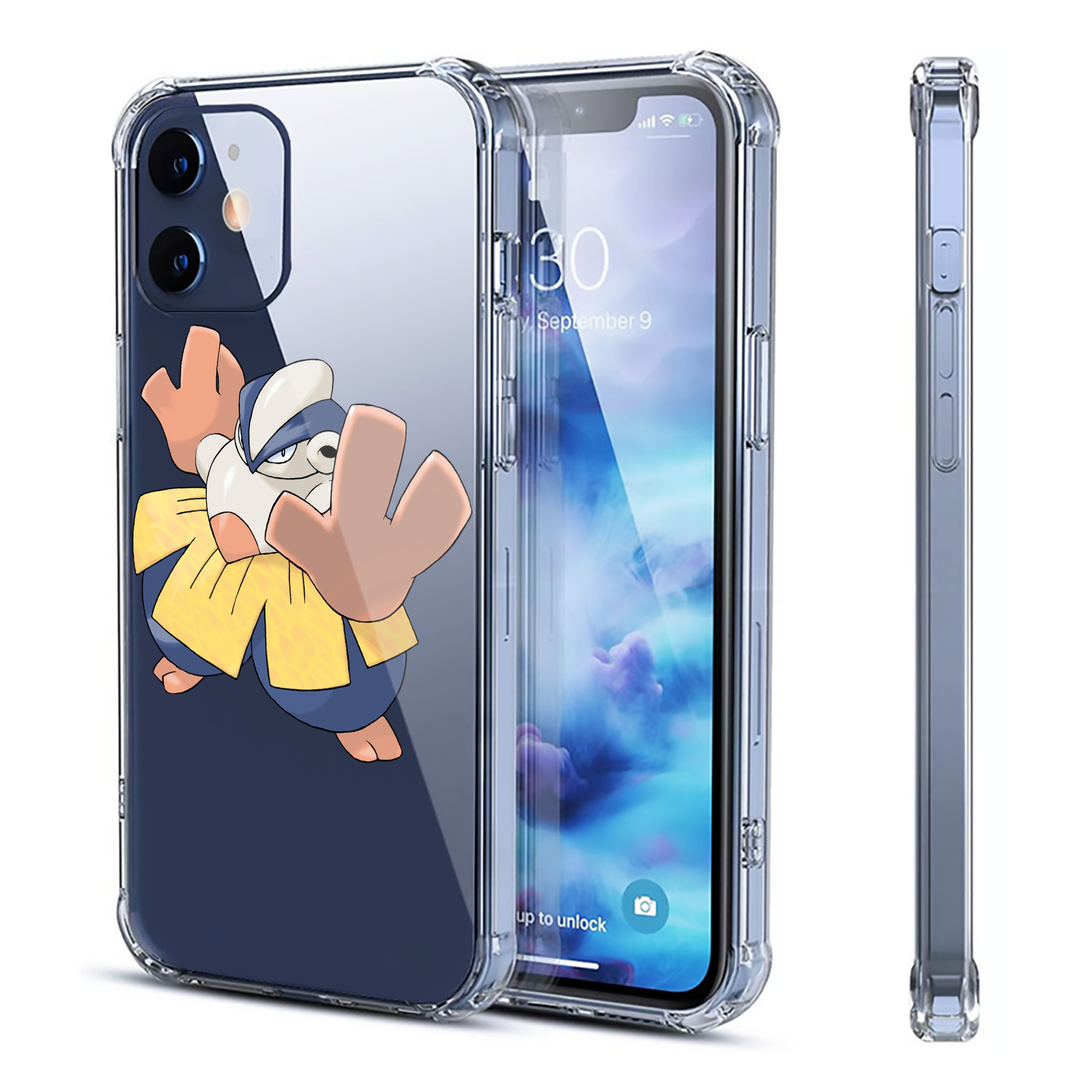 （画像用） ポケットモンスター Pokémon 【iPhone 12シリーズ対応】透明スマホケース（クリアソフトケース）